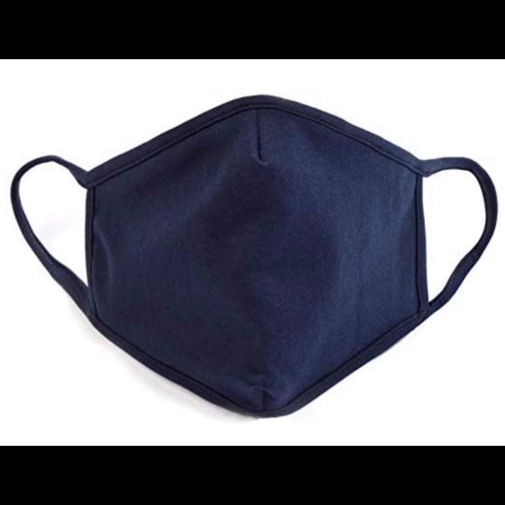 Face Mask With Filter Insert Navy Blue NEW